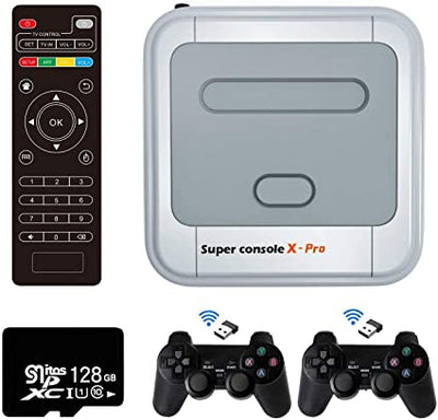 New SUPER RETRO PRO TV BOX/GAMING 256GB 55 Emulators(51,205 Games Built-In)PS1, PSP, DC, NEO, SEGA, N64, NDS - RETRO 2K ELITE GAMING